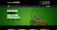 Desktop Screenshot of hy-qualmowers.com.au